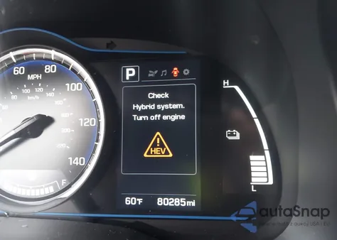 2017 Hyundai Ioniq Hybrid Blue z USA, uszkodzony, nr VIN KMHC65LC4HU031265